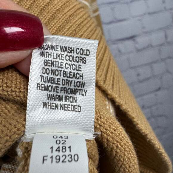 Mossimo Supply Co. Brown Tan Striped Sweater - Picture 6 of 7